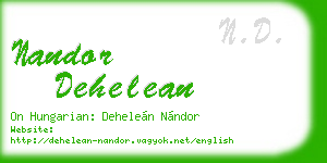 nandor dehelean business card